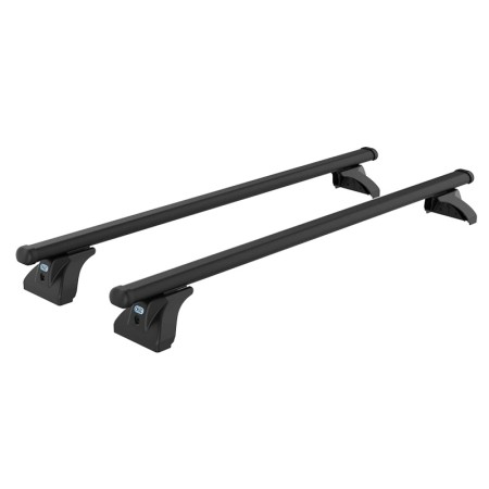 VW T4 paire barres de toit acier Epoxy 145 cm avec serrures Cruz Kombishop