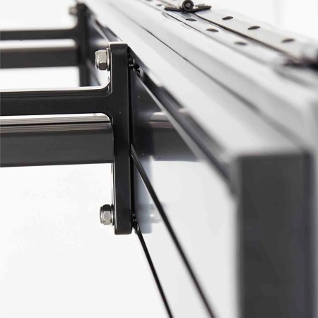 Auvent latéral 270° rigide BRANCH CLEAN – Hardcover ABS - Vickywood fixation par équerres