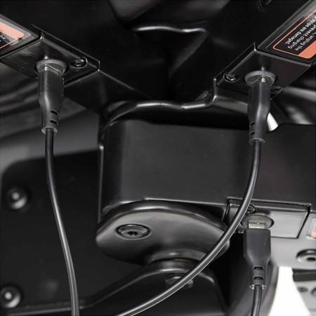 Auvent latéral 270° rigide BRANCH CLEAN – Hardcover ABS - Vickywood branchement des LED