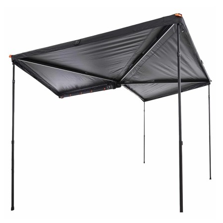 Auvent latéral 270° rigide BRANCH CLEAN – Hardcover ABS - Vickywood avec pieds