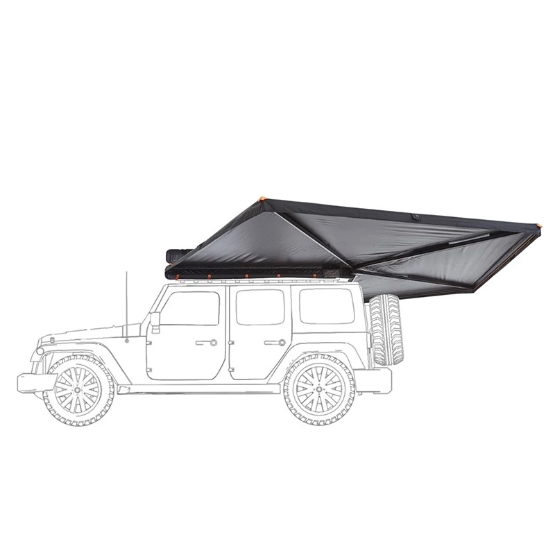 Auvent latéral 270° rigide BRANCH CLEAN – Hardcover ABS - Vickywood