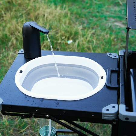 Évier rétractable amovible bassine blanche de camping WildLand