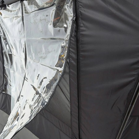 Vickywood VW-A2-MO3-190-BKGY annexe de tente de toit hybride 2e génération Mighty Oak grise 190 fenêtre PVC