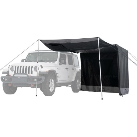 WL-AW-LWP Parois amovibles en 3 parties pour auvent latéral de voiture WildLand vue devant