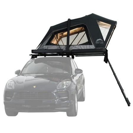 Tente de toit coque rigide 2 places OrthFrame 130 V2 de WildLand sur berline