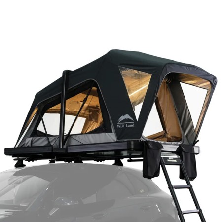 Tente de toit coque rigide 2 places OrthFrame 130 V2 de WildLand hybride