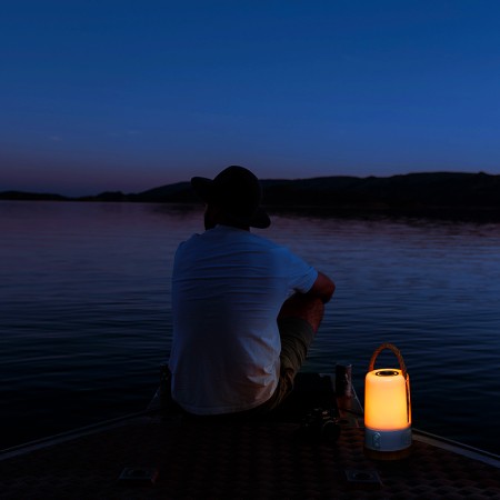 Jade - Lanterne de camping LED avec haut-parleur Bluetooth - modèle d'exposition