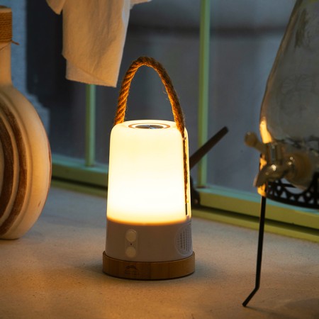 Jade - Lanterne de camping LED avec haut-parleur Bluetooth - modèle d'exposition