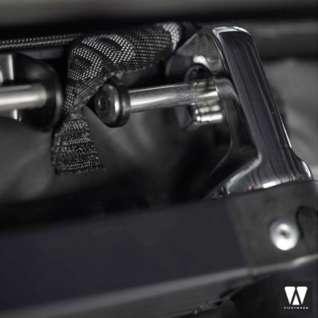 Nouvelle annexe pour tentes de toit Cumaru Ease & Cumaru XP - Vickywood Kombishop installation au niveau de l'échelle