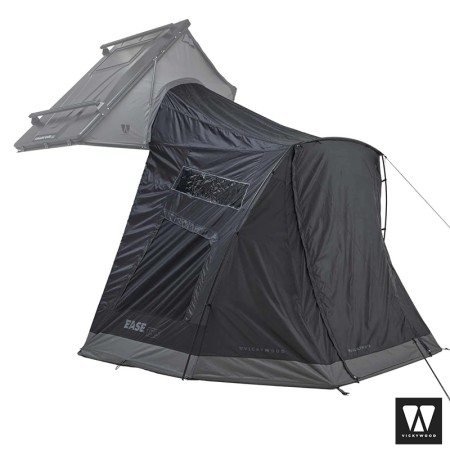 Nouvelle annexe pour tentes de toit Cumaru Ease & Cumaru XP - Vickywood Kombishop entièrement fermable