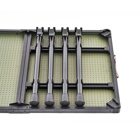 Table de camping version pro pliable et portable Wildland aluminium MTS-C vue de dessous