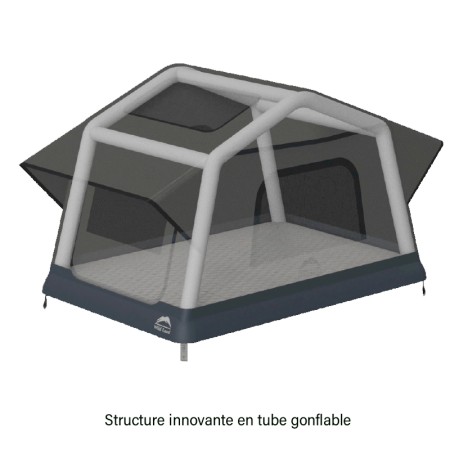 Wild Land tente de toit gonflable innovante Air Cruiser vue technique