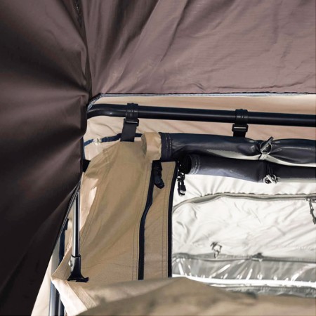 Annexe pour tente de toit LITTLE BAMBOO 125 Gen 2.0 (coffee) Vickywood fixation facile à la tente