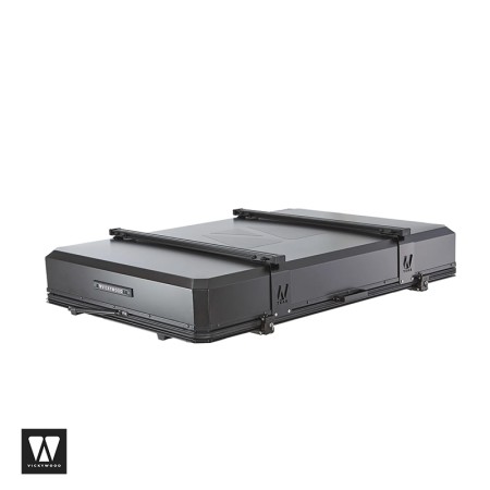 Tente de toit hybride TEAK 2.0 180 - Vickywood Kombishop coque aluminium avec barres de charge