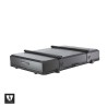 Tente de toit hybride TEAK 2.0 160 - Vickywood Kombishop coque aluminium avec barres de charge