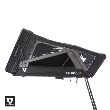Tente de toit hybride TEAK 2.0 160 - Vickywood chez Kombishop fenêtre latérale large