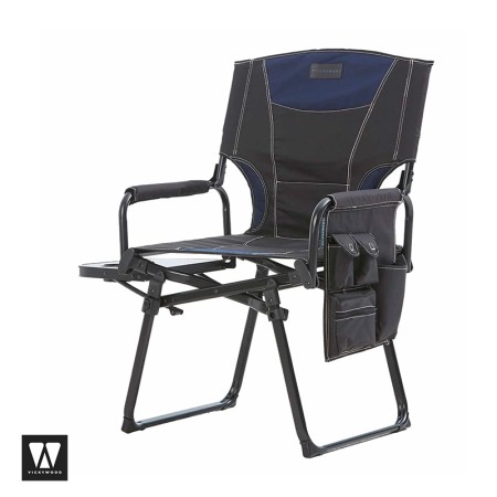 Chaise de camping Horizon Camp noire - Vickywood pochette