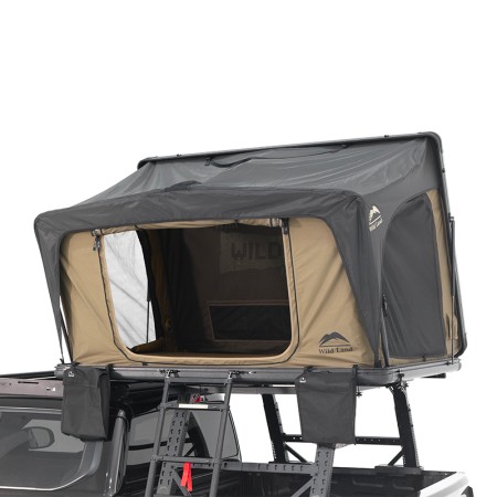Tente de toit rigide pour toute voiture 2 places Desert Cruiser Pro 130 V2 - WildLand Kombishop large porte