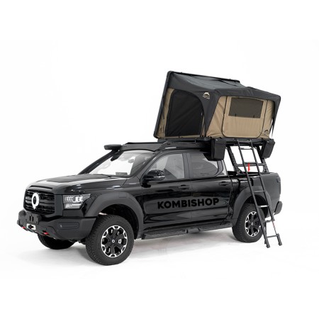 Tente de toit rigide pour toute voiture 2 places Desert Cruiser Pro 130 V2 - WildLand Kombishop grandes fenetres