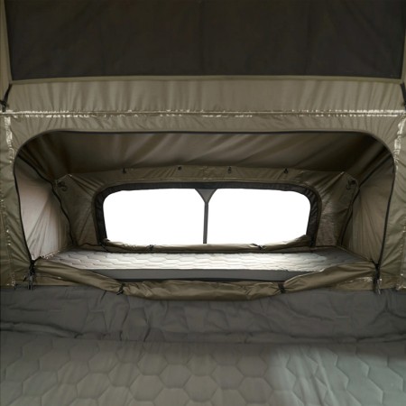 Tente de toit rigide Wild Land 3 places Family Desert Cruiser conçue pour familles et animaux moustiquaire