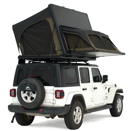 Tente de toit rigide Wild Land 3 places Family Desert Cruiser conçue pour familles et animaux sur 4x4
