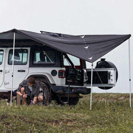 Marquise auvent latéral gauche Wild Land 270° modulable
