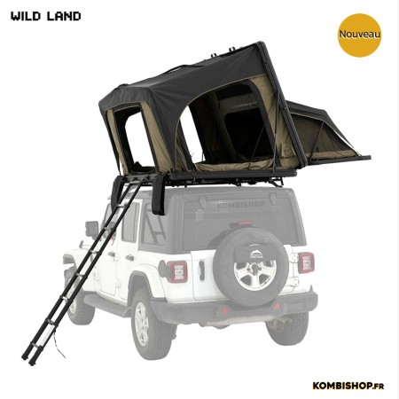Tente de toit rigide Wild Land 3 places Family Desert Cruiser conçue pour familles et animaux
