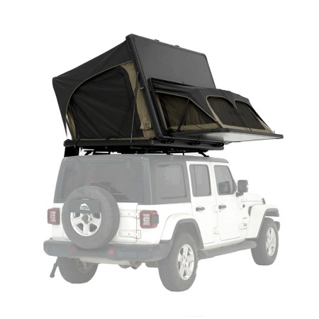 Tente de toit rigide Wild Land 3 places Family Desert Cruiser conçue pour familles et animaux sur 4x4