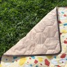 Picnic pad Wildland couverture de pique-nique isolante et imperméable jaune avec face isolante du sol
