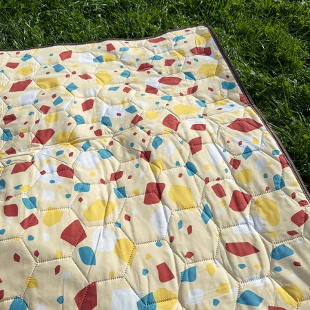Picnic pad Wildland couverture de pique-nique isolante et imperméable jaune grande surface