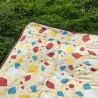Picnic pad Wildland couverture de pique-nique isolante et imperméable jaune dépliée