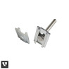 Plaque de fixation pour profilé aluminium de tente de toit Vickywood boulons M8
