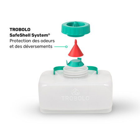 Toilettes sèches BilaBox Trobolo - 2e génération Kombishop safeshell system