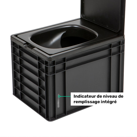 Toilettes sèches BilaBox Trobolo - 2e génération Kombishop indicateur de niveau