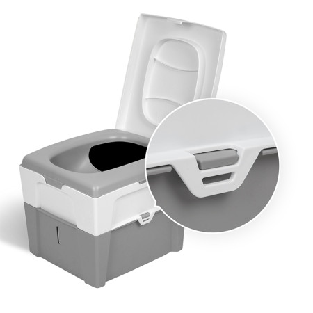 Toilettes sèches TROBOLO WandaGo système de fermeture latérale