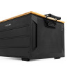 Storage Box Pro noir - Boîte de stockage 48 L bois et alu WildLand poignées robustes