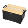 Storage Box Pro noir - Boîte de stockage bambou et alu WildLand capacité 48 Litres