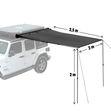 Marquise universelle 2 m tout véhicule - WildLand