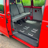 285 VW T5 Transporter 2008 / 123.000 km / 1.9 tdi 84 ch / L2H1 Kombishop intérieur cabine arrière