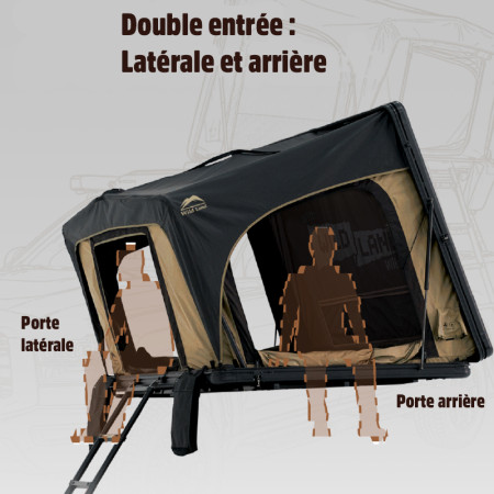 Tente de toit voiture Desert Cruiser V2 130 - Wild Land | Kombishop