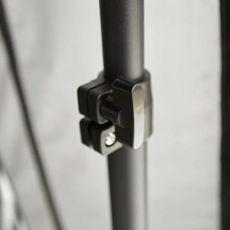 VW-SA20E-27L-GY Auvent latéral 270° Leaf Extended GAUCHE 200 cm Gris - Vickywood pied robuste
