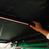 VW-SA20E-27L-GY Auvent latéral 270° Leaf Extended GAUCHE 200 cm Gris - Vickywood avec éclairage LED