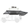 Auvent latéral 270° Leaf Extended GAUCHE 250 cm Gris - Vickywood VW-SA25E-27L-GY accessoire pour camping en voiture