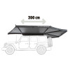 Auvent latéral 270° Leaf Extended GAUCHE 200 cm Gris - Vickywood VW-SA20E-27L-GY accessoire diéal camping en voiture
