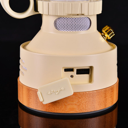 Lampe de camping LED rechargeable avec enceinte Bluetooth intérieur et extérieur - WildLand