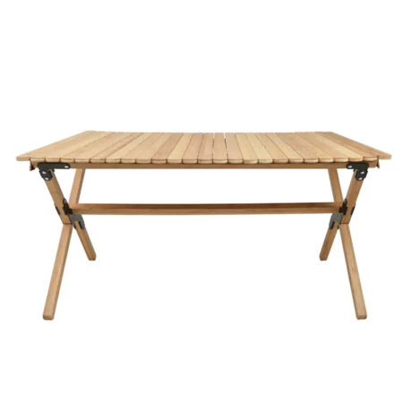 Table de camping pliante Wild Land en bambou pour vanlife WL-CHC-FU-PBT