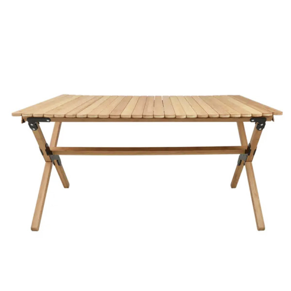Table de camping pliante Wild Land en bambou pour vanlife WL-CHC-FU-PBT