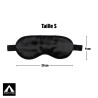 Masque de sommeil en bambou noir taille S 20 x 9 cm – Black Tree Kombishop camping en tente de toit