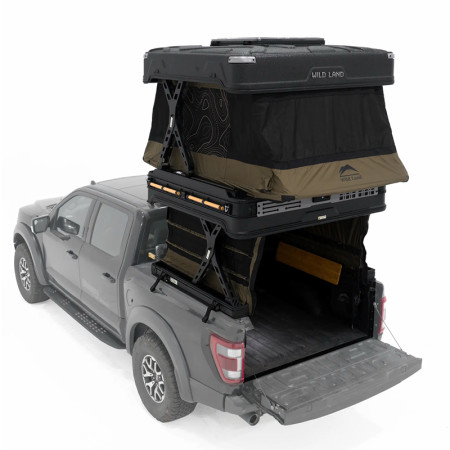 Wingman X Module de camping avec couchage pour pick-up - WildLand PickupMate Kombishop pour 2 ou 3 personnes