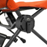 Fauteuil de pêche et camping pliant MTS-X coloris Brique WildLand moyeu central